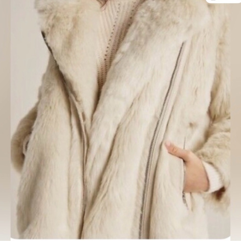 Abercrombie Faux Fur Aviator Jacket - Picture 4 of 5